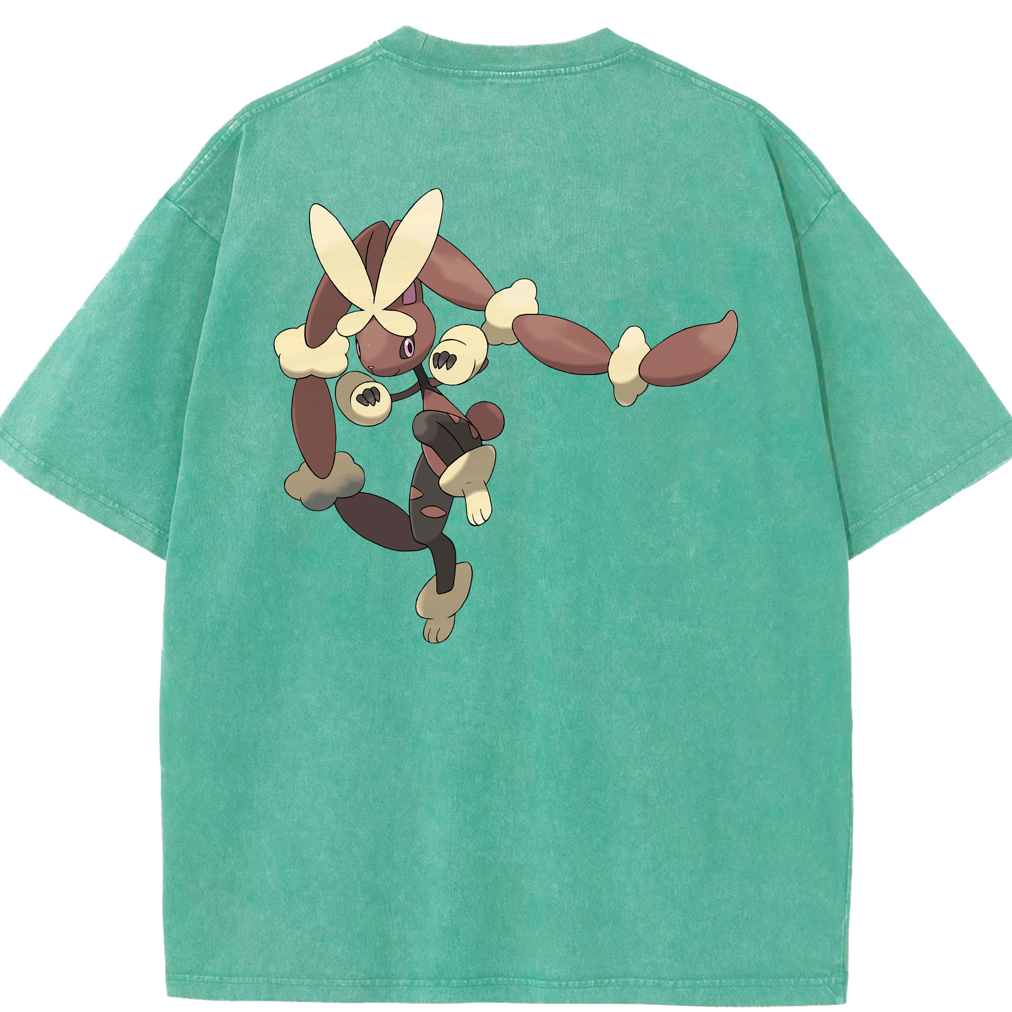 （画像用） ポケットモンスター Pokémon 綿100% ヴィンテージ風 半袖Tシャツ（背面プリント）